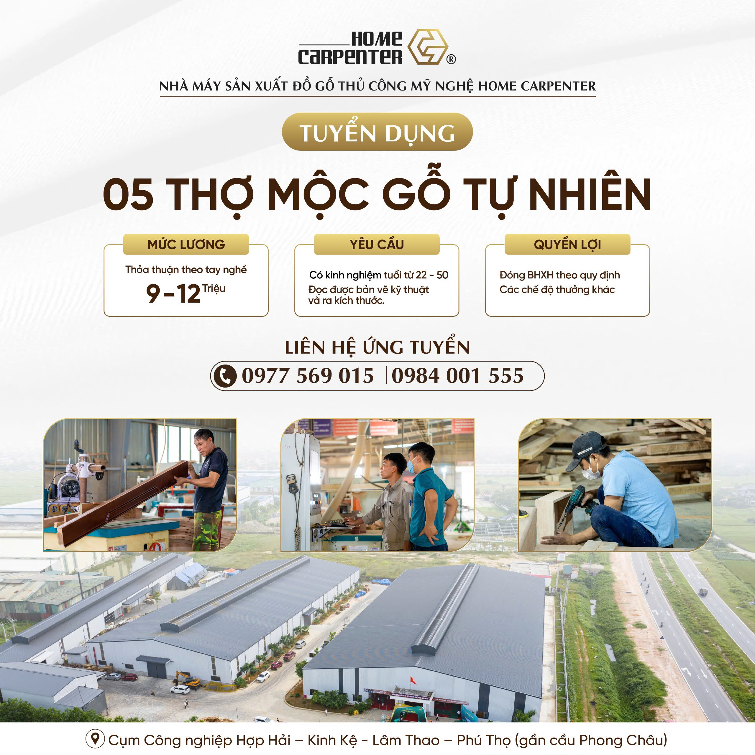 Home Carpenter Tuyển Dụng Thợ Mộc Gỗ Tự Nhiên Việc Làm Ổn Định Tại Phú Thọ